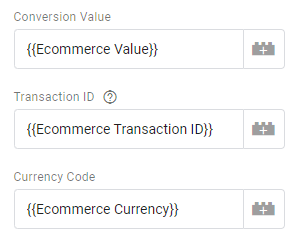 Google Ads Conversion Value, Order ID and Currency Code parameters